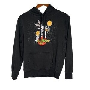 Space Jam vintage black pullover sweatshirt bugs bunny daffy unisex size small